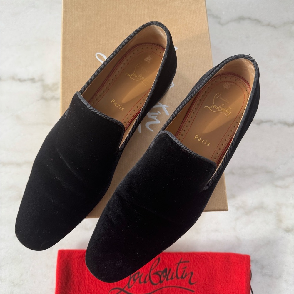 Christian Louboutin Black Loafers